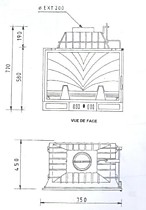 чертёж топки Fabrilor 754